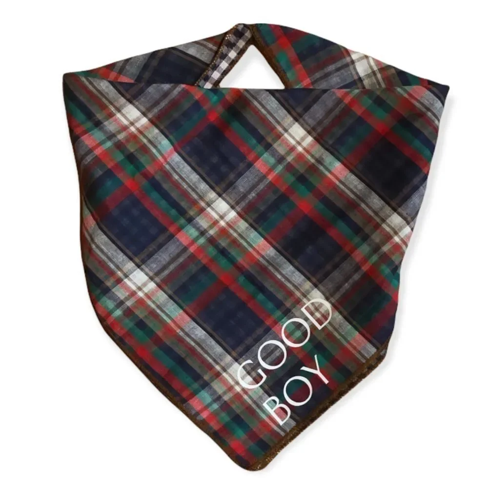 NWT Wool + Pepper Co. Good Boy Dog Bandana